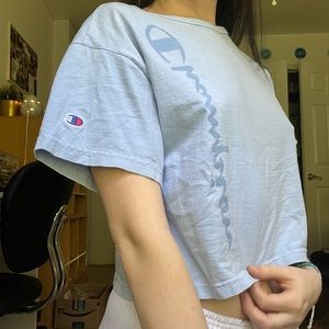 Champion cropped tee.